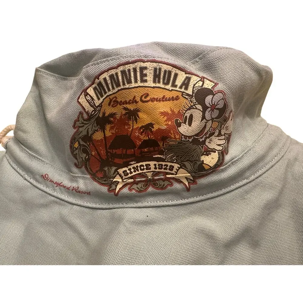 NWOT Disney Parks Minnie Mouse Hula Beach Couture Paul blue bucket hat